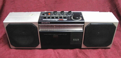 Vintage Sony CFS-300 Boombox AM FM Radio Cassette Player Stereo