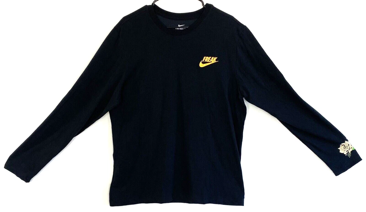 Nike long sleeve black top sale