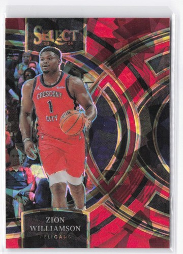 2023-24 Panini Select Zion Williamson #165 Red Cracked Ice Prizms - 第 1/2 張圖片
