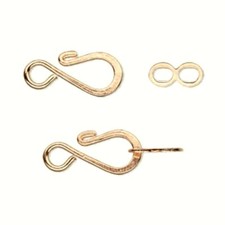 20 Sets COPPER 12.5x8.5mm Hook and Eye Beading Clasps Connectors Bead Findings