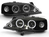 Scheinwerfer Angel Eyes Set FüR Opel Astra G Bj. 1998-2005 Schwarz