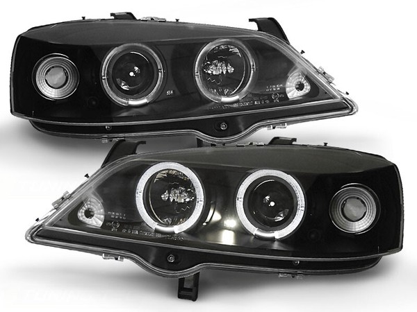 Scheinwerfer Angel Eyes Set FüR Opel Astra G Bj. 1998-2005 Schwarz-image