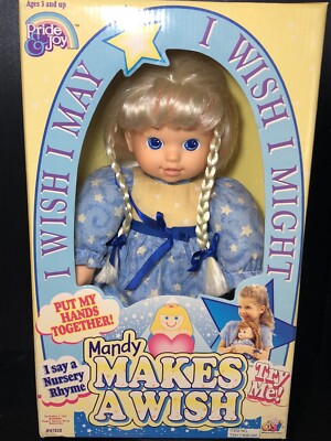 Mandy Makes A Wish Doll Wish Upon A Star Rhyme 2000 DSI Toys Pride Joy  Retro