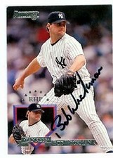 Bob Wickman autographed baseball card (New York Yankees) 1995 Donruss #282