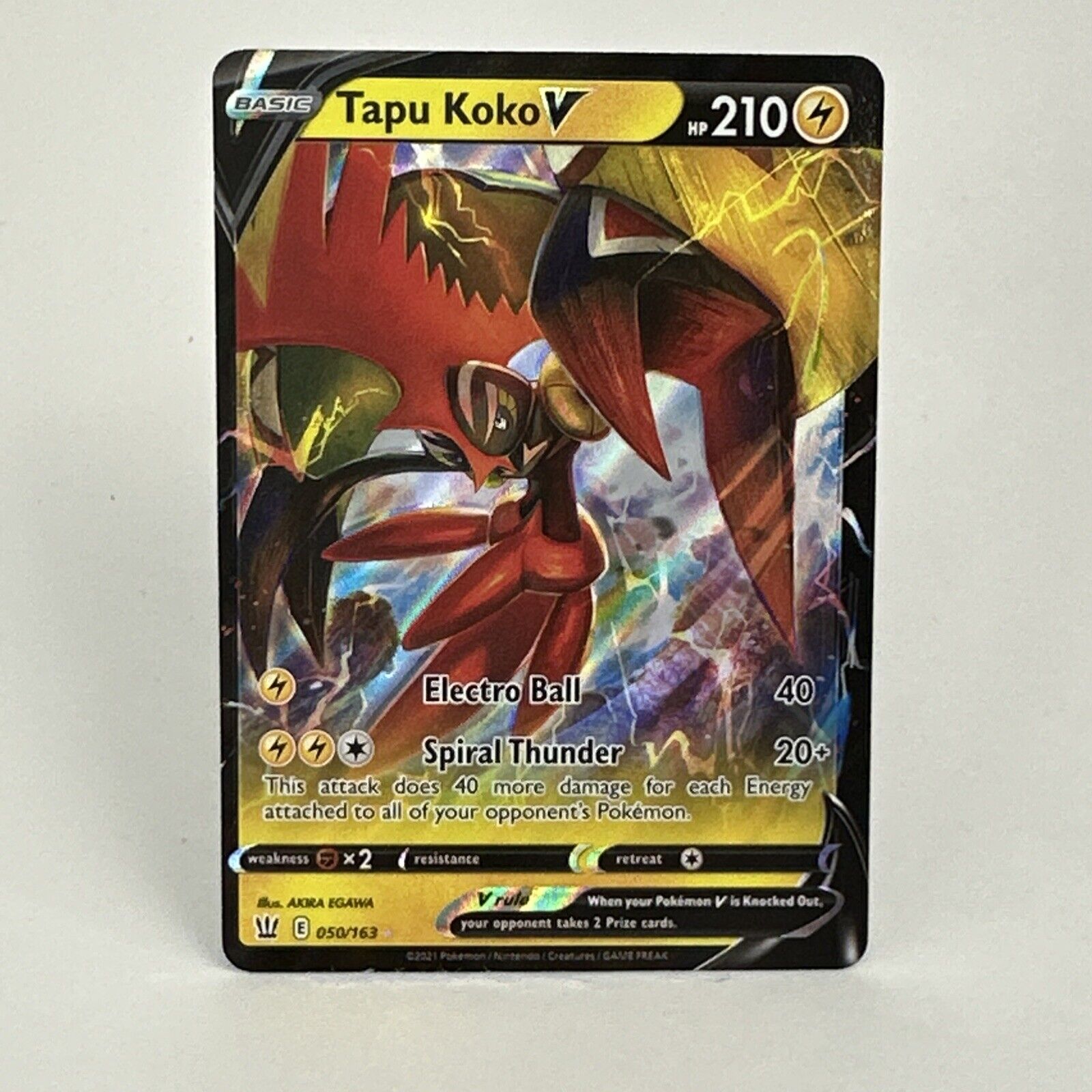 Carta Pokemon Tapu Koko V 050/163 em segunda mão durante 4 EUR em