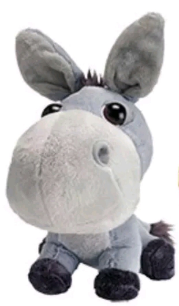 Asino Di Peluche Bourriquet DISNEYLAND PARIS Prigioniero Prigioniero D Amore Grigio 30 Cm