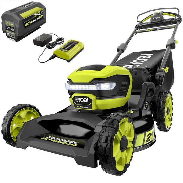 RYOBI 21" 40V LithiumIon Brushless Cordless Walk Behind Self