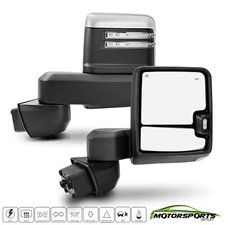 Chrome Power Heated Towing Mirrors For 2019-2023 Chevy Silverado GMC Serria