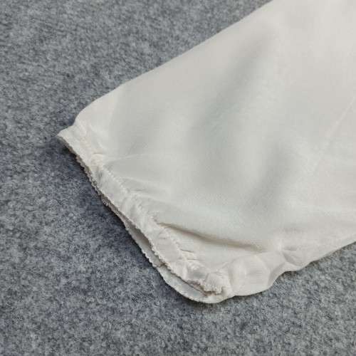 *Defekt Dorothee Schumacher 100% Seide Bluse Gr. 4 weiß braun geblümt transparent Top - Bild 5 von 15