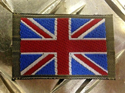 UK Flag Shoulder Patch No2 MTP Badges ETC Mil-Spec Union / Jack 1 Pair
