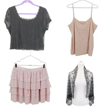 Coquette Clothes Bundle Womens XL Multi Witchy Whimsigoth Boho Ethereal Romantic