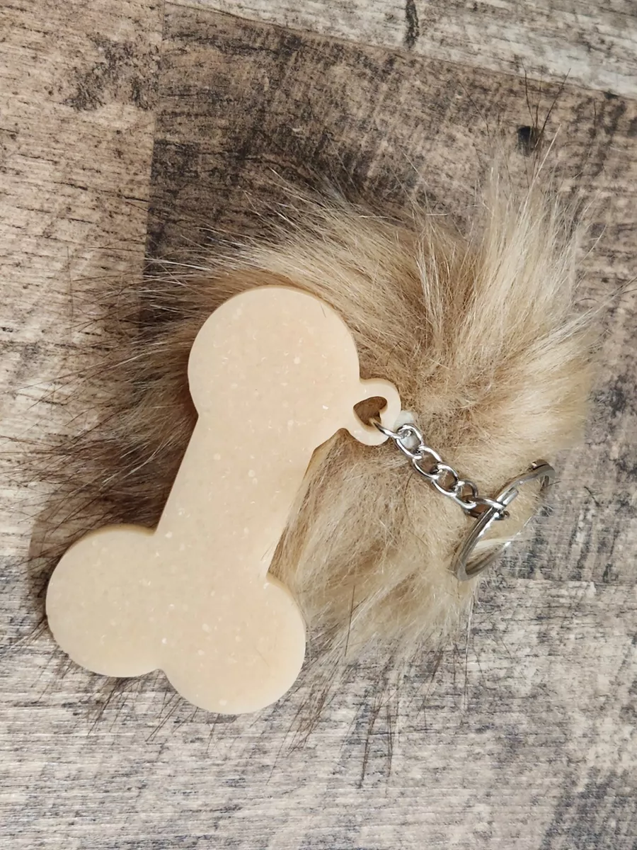 Hairy testicle keychain sale