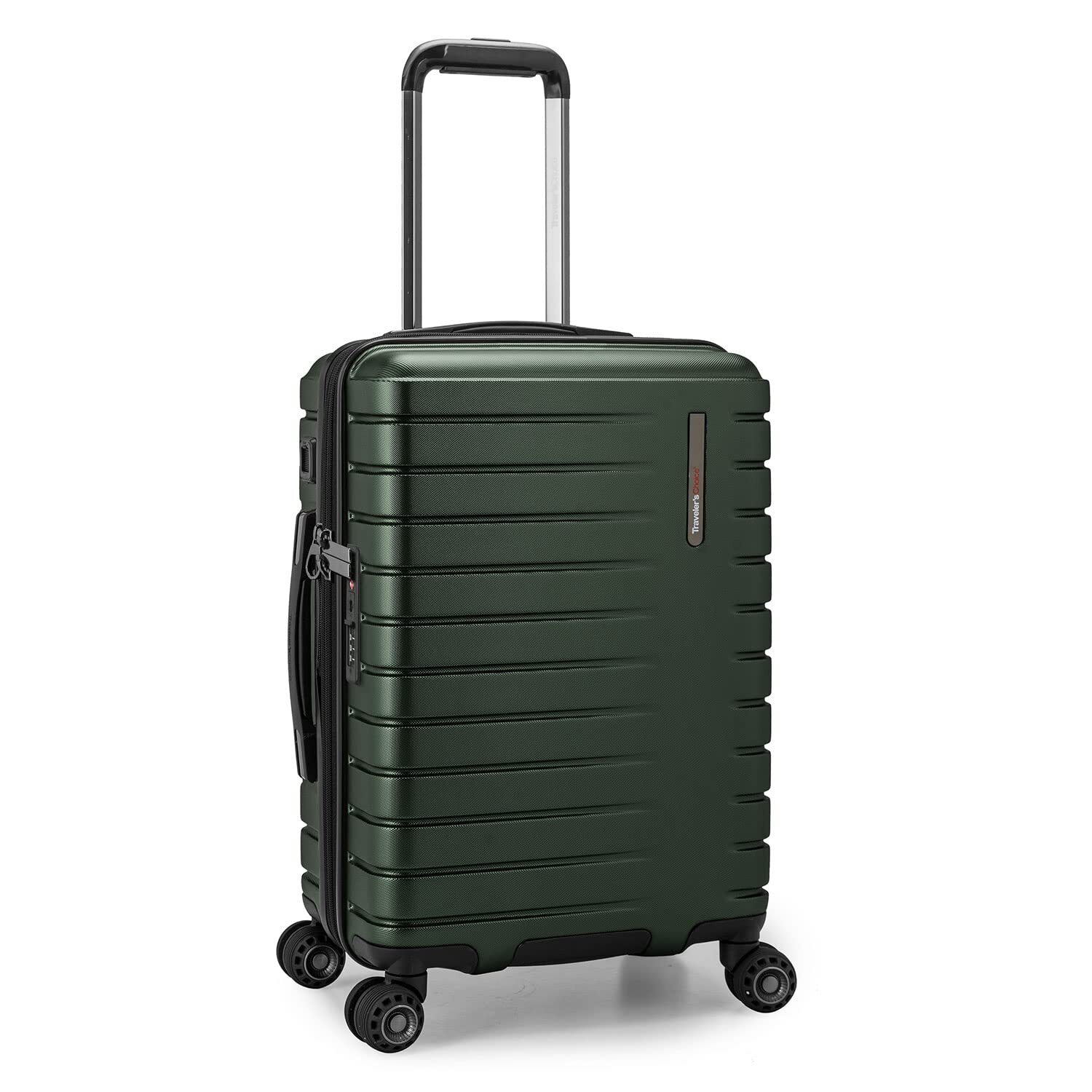 Archer Polycarbonate Hardside Spinner Luggage Set, Tie Down Straps, Green, Ca...