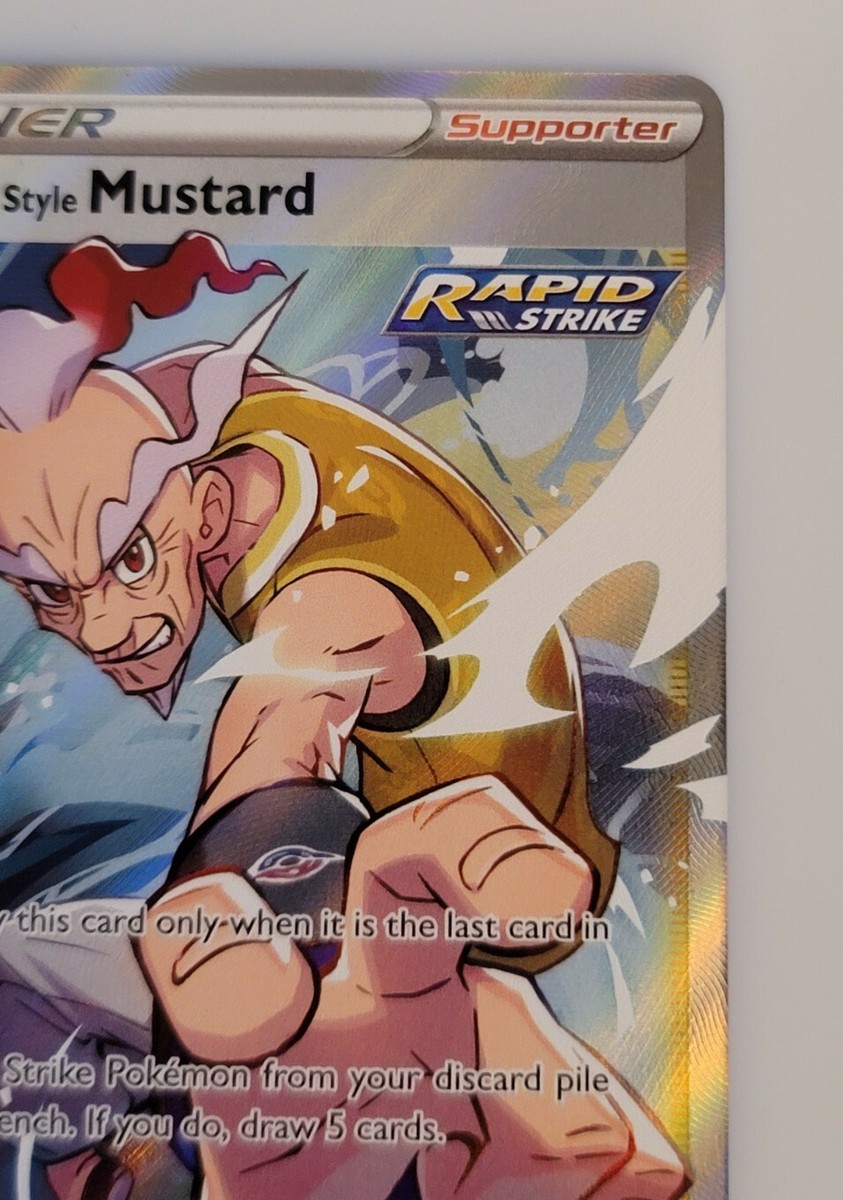 Pokemon Card Rapid Strike Style Mustard 162/163 Full Art Battle Styles