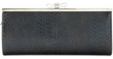 NWT I.N.C International Concepts Carolyn Exotic Black Clutch Rhinestone MRSP $79