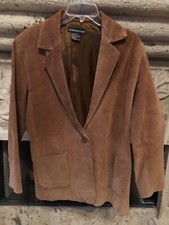 Suede Leather Jacket Savannah Women's Light Brown Leather Fully Lined  Size 6