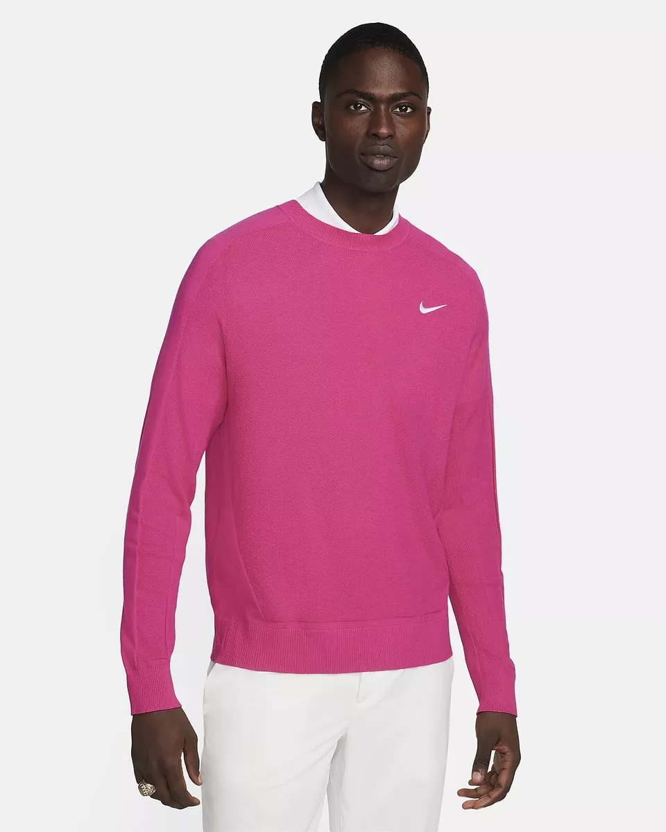 NEW Men's Size XL Nike Tiger Woods Knit Golf Sweater Fireberry