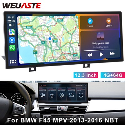 Android Car GPS 12.3 inch Ultra-thin Screen Navi For BMW F45 MPV 2013-2016 NBT