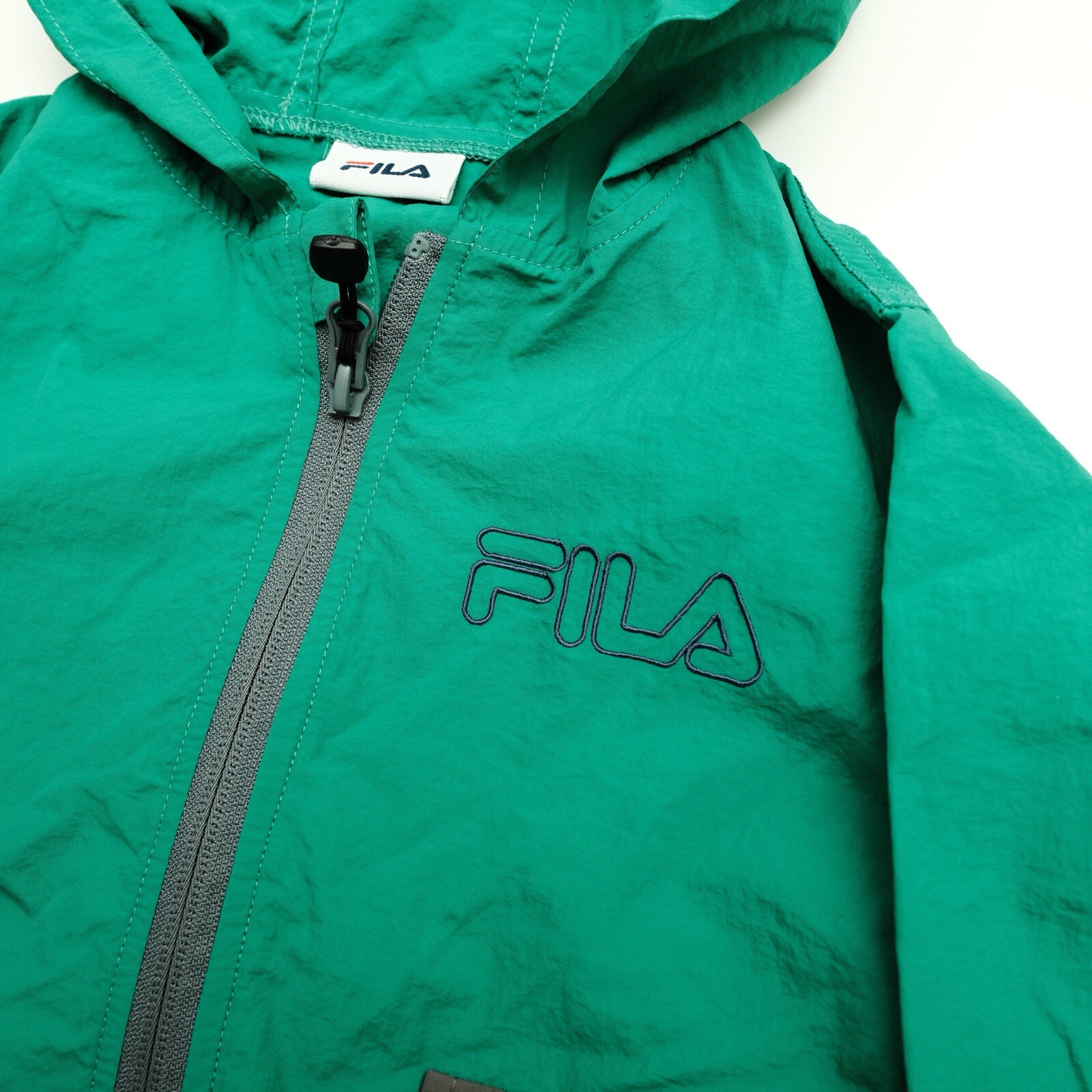 FILA X Beams Giappone Bambini Bambini Verde Frangivento Cerniera 3T 100cm