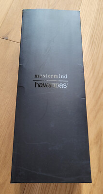 Havaianas X Mastermind Japan Neu mit Karton Flip Flops Black & White Skull 39/40