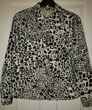 Chico's Animal Print Blazer/Jacket