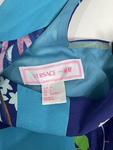 Versace for H&M Dress Multicolour Silk Size 36 - Picture 10 of 18
