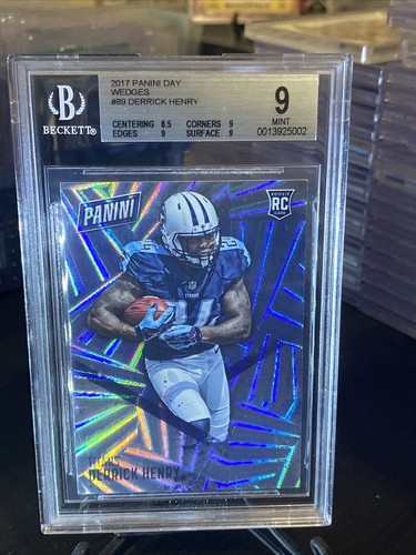 2016 Panini Day /50 Wedges Derrick Henry RC #89 Titans BGS 9 ๐ฅ๐๐ Error Label - Picture 5 of 10