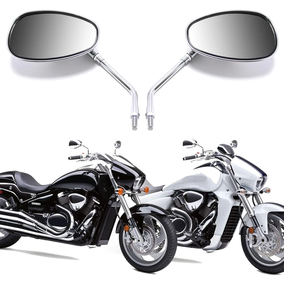 Espejos retrovisores laterales cromados cromados para motocicleta Honda Metropolitan 50 10MM Foto 4 de 4