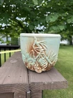 Large Vintage Mid Century MCM McCoy Ceramic Pottery Pine Cones Tree Planter (SH)