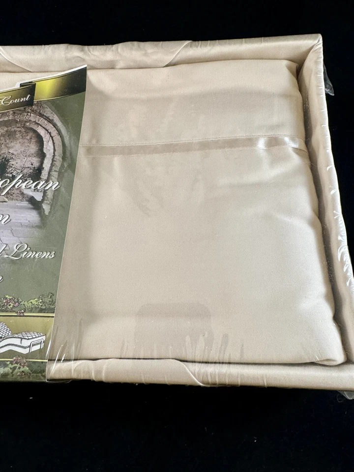 Juego de sábanas satén 100 % algodón European Collection Twin X 80 350 hilos Foto 3 de 4