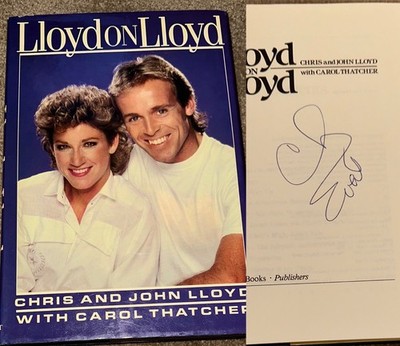 CHRIS EVERT SIGNED BOOK  LLOYD ON LLOYD HARD COVER AUTOGRAPHED BOOK