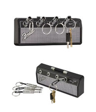 Fender Wall Mounted Jack Key Ring Holder, 4 Jack Key Rings Included