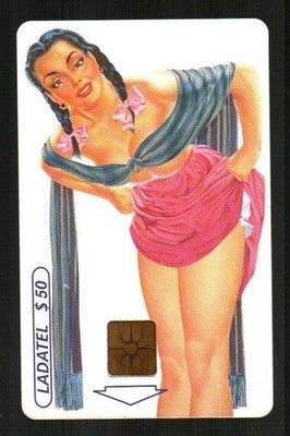 LADATEL / TELMEX ( Mexico ) Museo Soumaya, Chavez Marion ( 2000 ) Phone Card V2