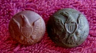 ORIGINAL EXCAVATED CIVIL WAR FEDERAL EAGLE COAT & CUFF BUTTONS (PORT HUDSON)