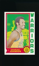 1974-75 Topps #14 Charles Johnson RC * Guard * Golden State Warriors * EX-MT/NM