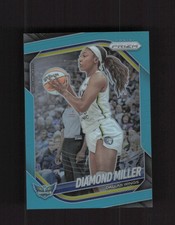 2025 Panini Prizm WNBA #27 Diamond Miller Teal Prizms #/49