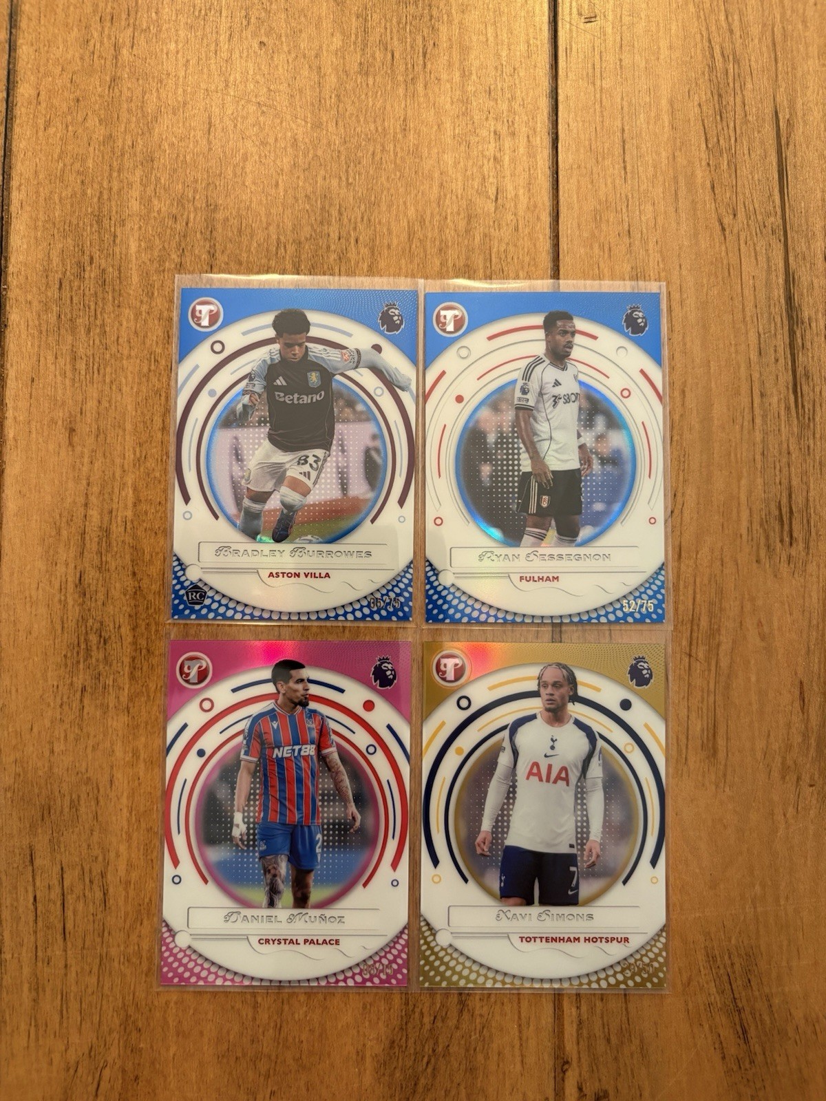 54 Card Lot Topps Pristine Premier League Lot Kane, Salah, Saka, Gold, Numbered