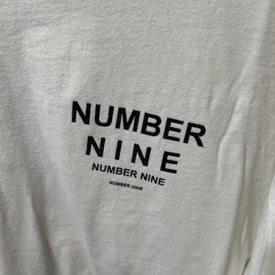 Number Nine Logo Long Sleeve Tee Vintage Y2K T-Shirt Authentic