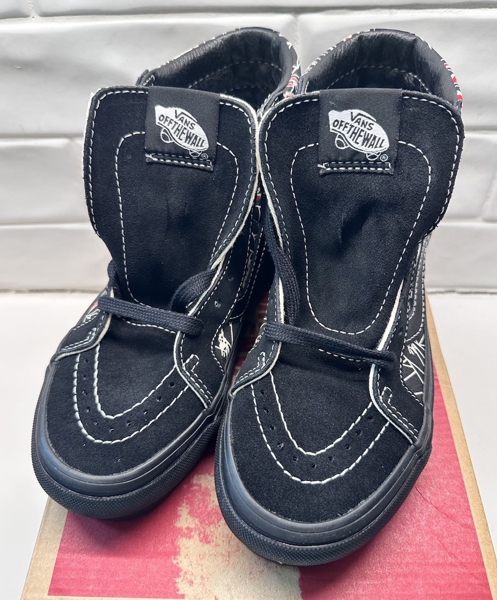 NEW Vans Sk8-Hi 38 DX Anaheim Factory OG Black Spider Web Size
