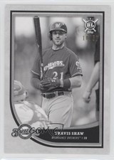 2018 Topps Big League Black and White 10/50 Travis Shaw #181 0a7