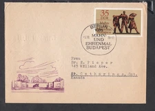 GERMANY DDR 1976 FIRST DAY COVER MEMORIAL MONUMENT BUDAPEST 