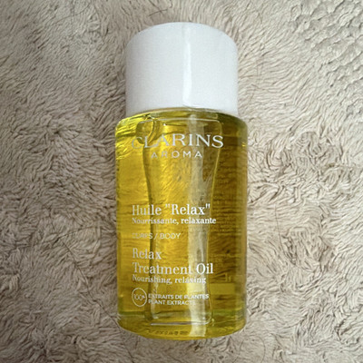 Clarins Aroma Relax Treatment Body Oil, Plant Extracts, 3.4 fl oz