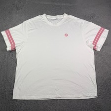 Pack De 6 Camisetas De Algodón Sergio Tacchini - Cuello En V, 100% Algodón Peinado, Talla XXL Blanco