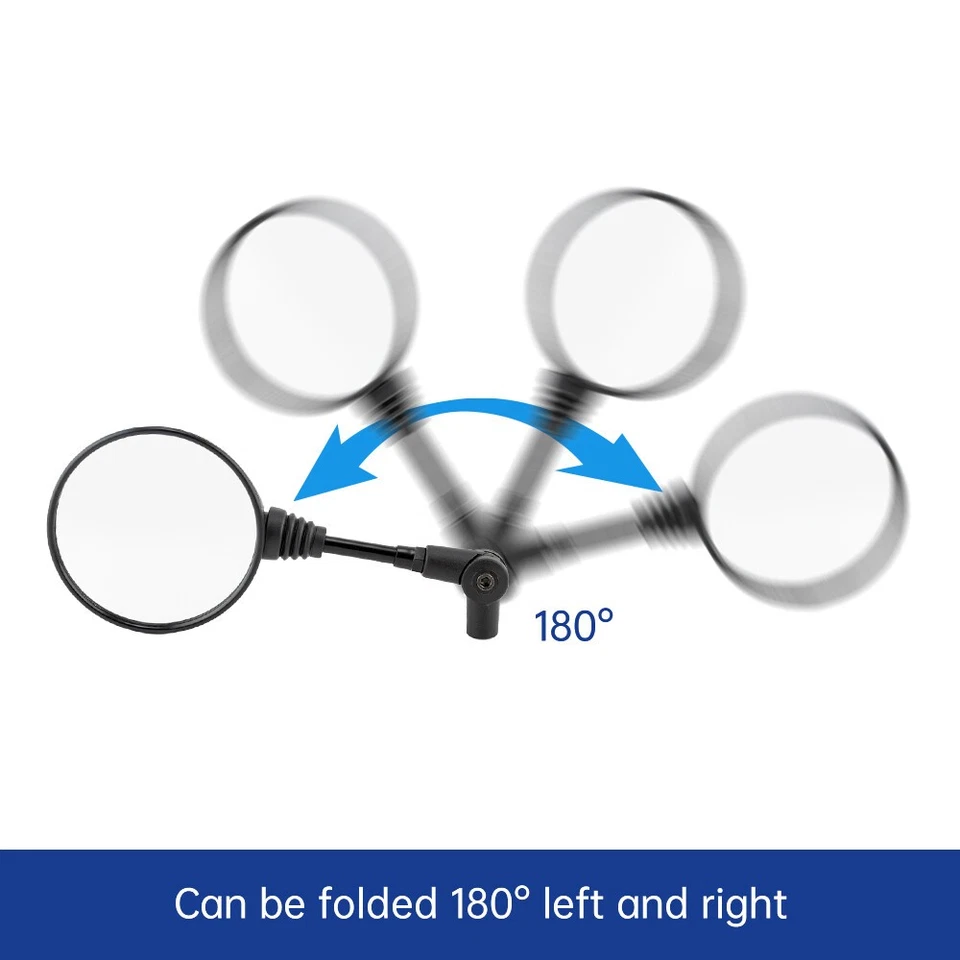 Motorcycle Rear View Mirrors for Yamaha DT50R DT50X DT50MX DT125R DT200R DT125X - Imagem 3 de 4