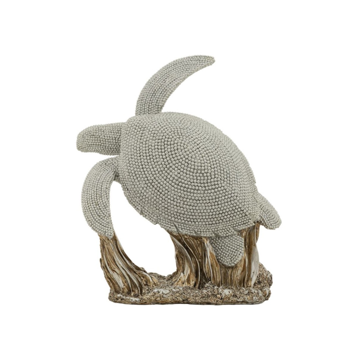 Statuette tortue Sparky 22cm argent idée cadeau symbole de longévité chic