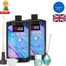 Luxury 500g Low Odor UV Resin - Ideal for Jewelry, Fast Drying & Anti-yellowing