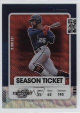 2021 Panini Contenders Season Ticket Optic Red Wave Prizm Byron Buxton #80 1fa0