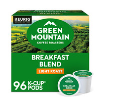 Green Mountain Breakfast Blend Coffee Keurig  K-Cup  Pods, Light Roast,96/Carton