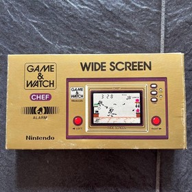 Nintendo Game & Watch CHEF FP-24 Wide Screen with Box Tested