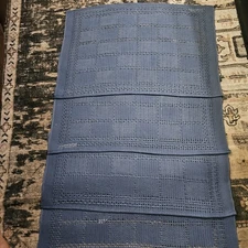 Vintage Set of 4 Pure Irish Linen Placemats Doillie Style Made In Ireland (blue)